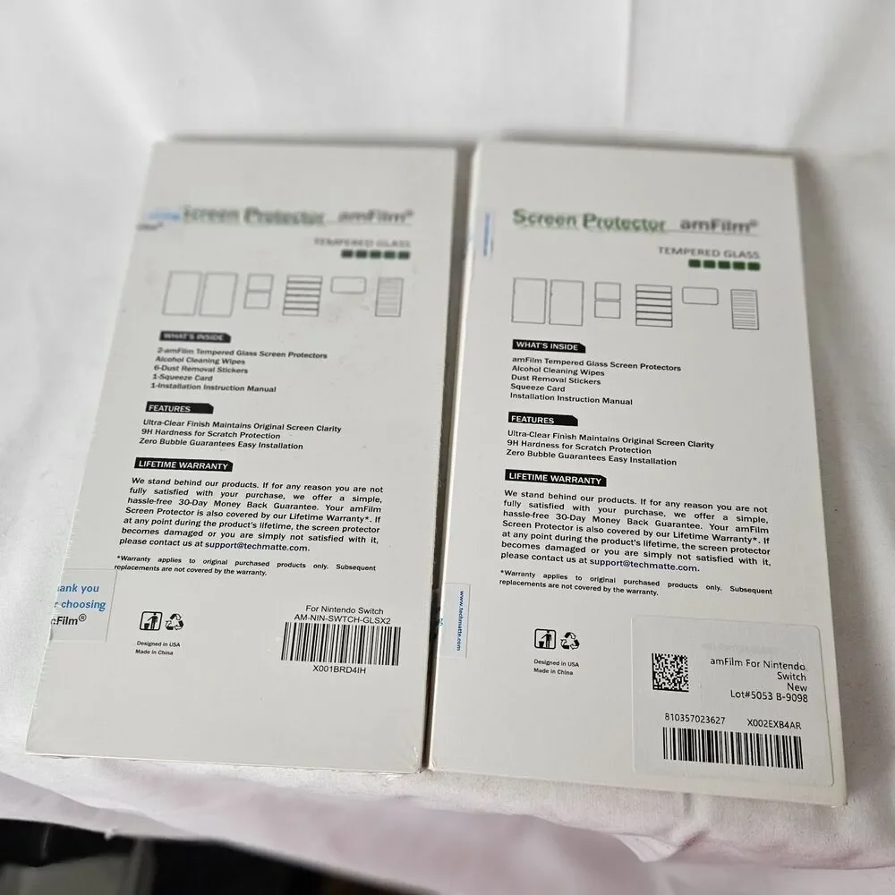 NINTENDO Switch AmFilm Premium Tempered Glass Screen‎ Protector (3 pc ）